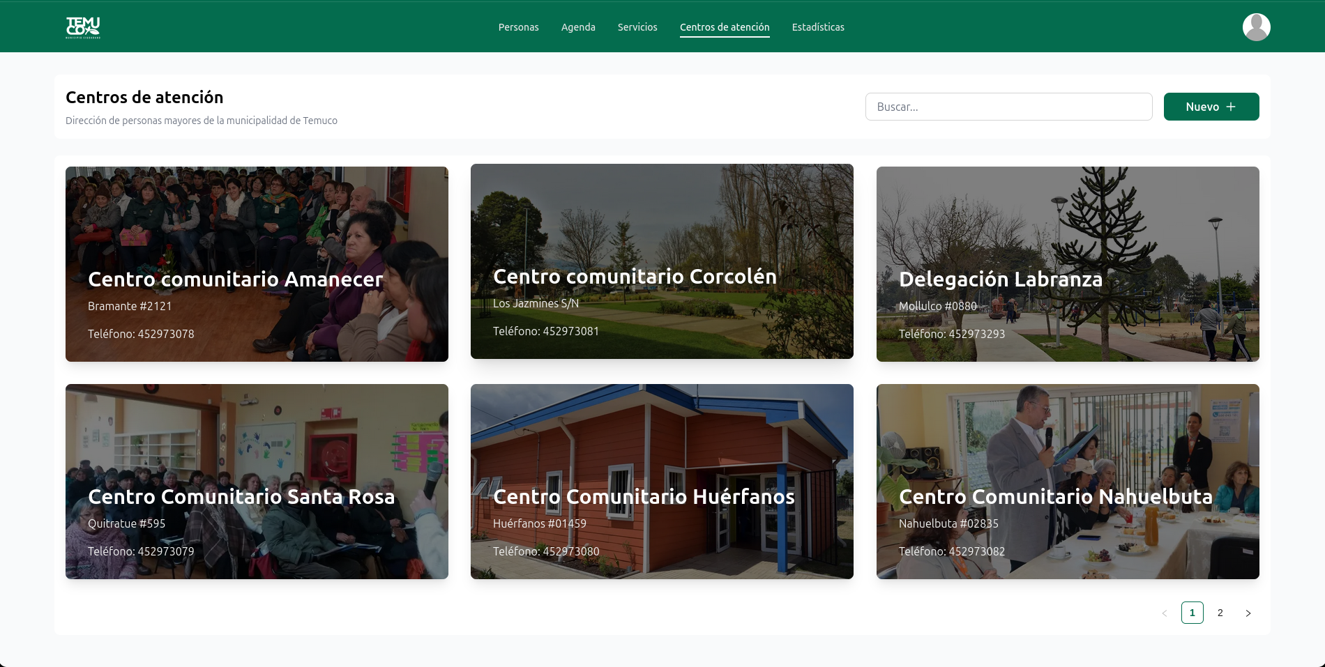 Inscripción de personas mayores